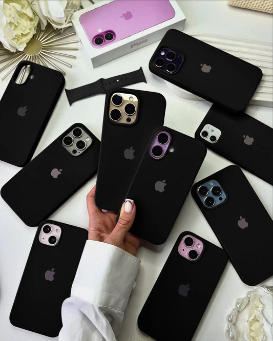 Solid Black Silicone Case