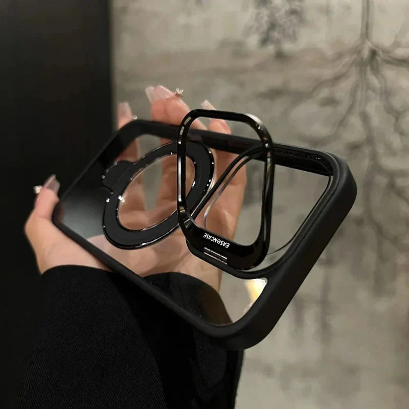 Double Kicksatnd | Metal Ring | Transparent MagSafe Case With Camera lens Protector Rings