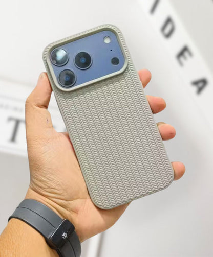 Premium Woven Knitted Texture Case